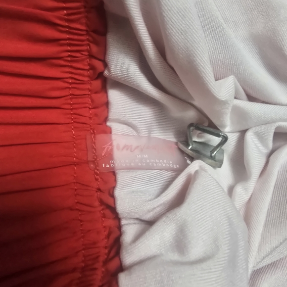 FP Movement by Free People Red Athletic Pleated Skort with White Trim - Picture 6 of 8